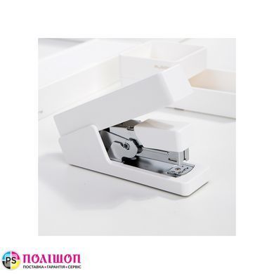 Степлер Deli NuSign ENS081 до 25 аркушів, білий, легкий натиск