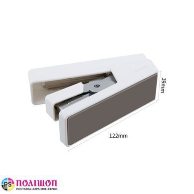 Степлер Deli NuSign ENS081 до 25 аркушів, білий, легкий натиск