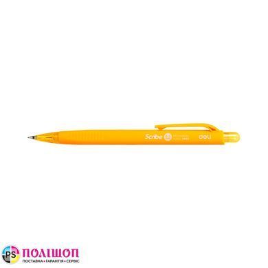 Олівець механічний Deli Scribe HB 0.5мм трикутний помаранчевий