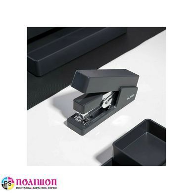 Степлер Deli NuSign ENS081 до 25 аркушів, чорний, легкий натиск
