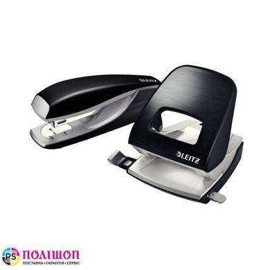 Степлер металлический Leitz New NeXXt Style, 30 листов, сатиновый черный