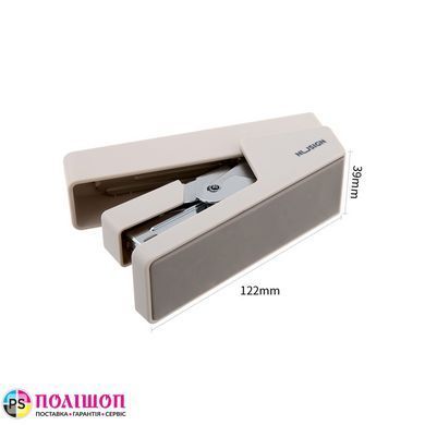 Степлер Deli NuSign ENS081 до 25 аркушів, світло-сірий, легкий натиск