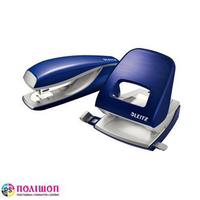 Степлер металлический Leitz New NeXXt Style, 30 листов, титановый синий
