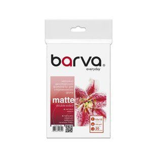 Фотобумага 220 г/м2 формат 10x15 20 листов двухсторонняя матовая Everyday Barva