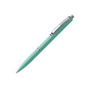 Ручка шариковая автоматическая Schneider К15 PASTEL синяя (корпус зеленый)