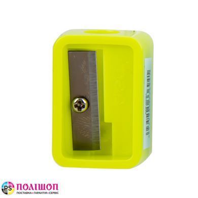 Точилка для карандашей DELI E0594 с контейнером, 1 отверстие, желтая