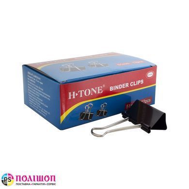 Биндер для бумаги 51 мм, черный H-Tone (поштучно)