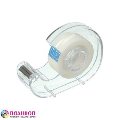 Клейкая лента канцелярская, 18мм х 20м, невидимая, в диспенсере BUROMAX