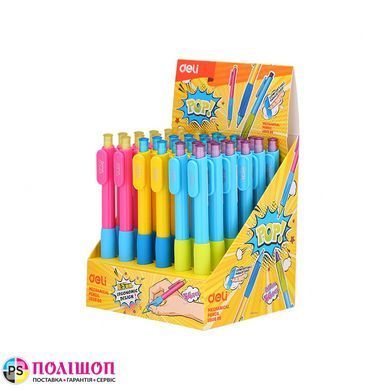 Карандаш механический Deli POP HB 0.5мм треугольный голубой