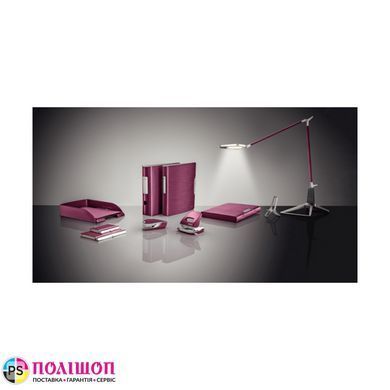 Степлер металлический Leitz New NeXXt Style, 30 листов, гранатовый красный