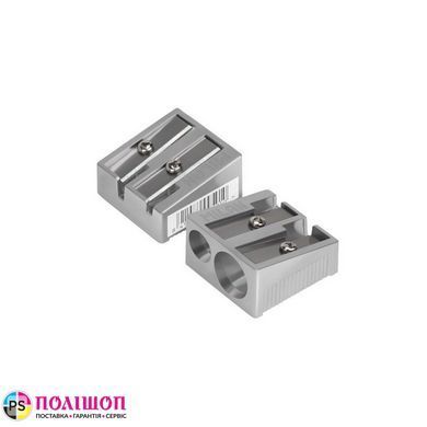 Точилка MILAN 80035 алюминиевая двойная
