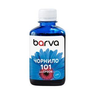 Чорнило для Epson 101C спеціальне 180 мл, водорозчинне, блакитне Barva