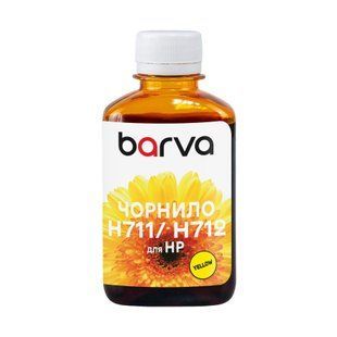 Чорнило для HP 711/712 Y 180 мл, водорозчинне, жовте Barva