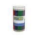 Набор из 100 графитовых карандашей BUROMAX COLOR, НВ, с ластиком, корпус ассорти