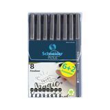 Набір лайнерів SCHNEIDER PICTUS 8 шт в блістері, чорні