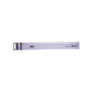 Лінійка пластикова BUROMAX 30 см, прозора, в пластиковому пакеті (BM.5826-30)