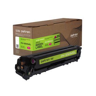 Картридж сумісний HP 125A (CB543A) Green Label, пурпуровий Patron (PN-125AMGL)
