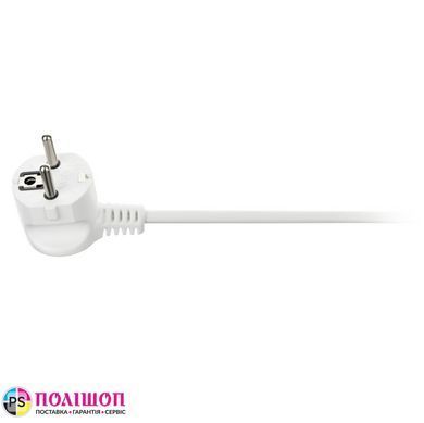 Удлинитель сетевой 2E Plus 10А, 3м, белый (4x220V-2300W)