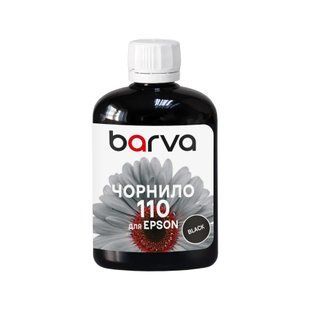 Чорнило сумісне для Epson 110 BK спеціальне 100 мл, пігментне, чорне Barva