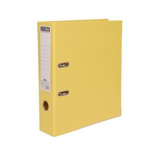 Папка-регистратор двусторонняя A4 55 мм BUROMAX IDEAL желтая (BM.3020-08с)