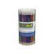 100 графитовых карандашей BUROMAX METALLIC, НВ, с ластиком, корпус ассорти