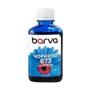 Чернила для Epson 673C специальное 180 мл, водорастворимое, голубое Barva