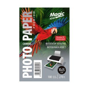 Фотопапір 270 г/м2 формат 10х15 100 аркушів RC Преміум полотно Magic
