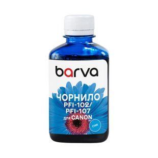 Чорнило для Canon PFI-102/PFI-107 C 180 мл, водорозчинне, блакитне Barva