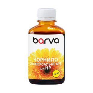 Чорнило для HP універсальне №3 180 мл, водорозчинне, жовте Barva