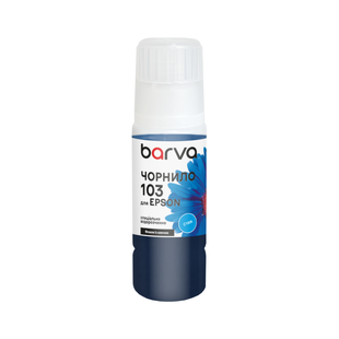 Чорнило Barva для Epson 103 Cyan 65 мл, OneKey, водорозчинне, блакитне
