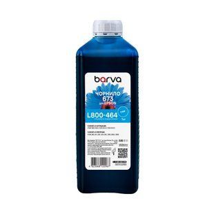 Чорнило для Epson 673C спеціальне 1 л, водорозчинне, блакитне Barva