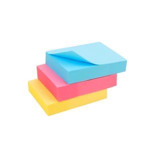 Папір для нотаток з клейким шаром BUROMAX PASTEL 38х51 мм, 100 аркушів, пастельні кольори асорті (BM.2310-99)