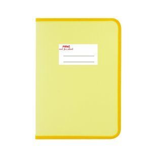 Папка-пенал пластикова на блискавці Maxi А4+ пастельна жовта (MX31647-85)