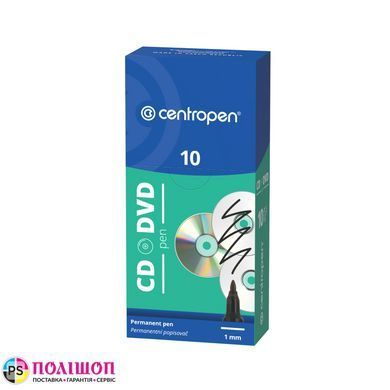 Маркер CENTROPEN 4606 CD/DVD/BD-PEN красный 1мм