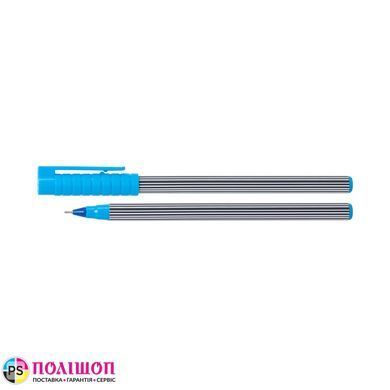 Ручка кулькова масляна ECONOMIX STRIPY 0,7 мм, синя