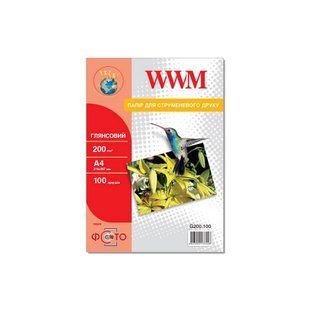 Фотопапір 200 г/м2 А4 50 аркушів глянцевий WWM
