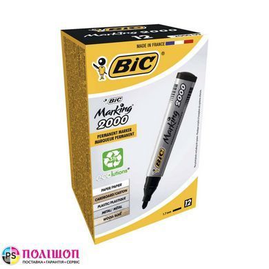 Маркер BIC Ecolutions Marking 2000 перманентний чорний