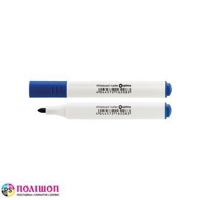Маркер для білих дошок трикутний OPTIMA 2-3 мм, синій