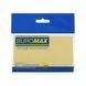Блок паперу для нотаток з клейким шаром BUROMAX PASTEL, 76x127 мм, 100 арк., жовтий