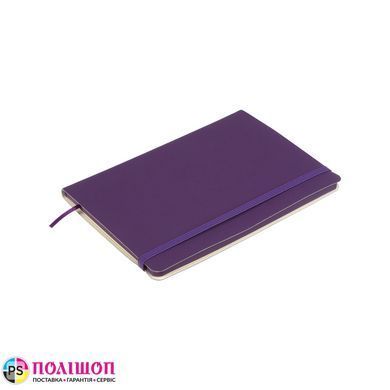 Блокнот діловий BUROMAX TOUCH ME А5, 96 аркушів, лінія, фіолетовий, м'яка обкладинка зі штучної шкіри (BM.295202-07)