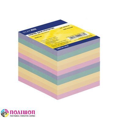 Папір для нотаток Economix, кольоровий, 90х90, 1000 арк