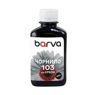 Чорнило для Epson 103BK спеціальне 180 мл, водорозчинне, чорне Barva