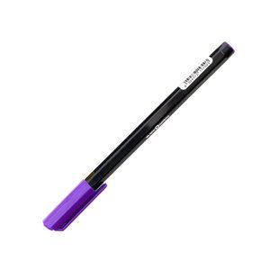 Ручка шариковая OPTIMA BLACK 0,7 мм, фиолетовый колпачок, пишет синим