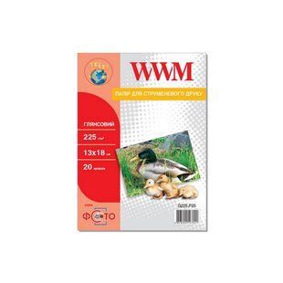 Фотопапір 225 г/м2 13х18 20 аркушів глянцевий WWM