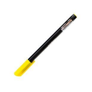 Ручка шариковая OPTIMA BLACK 0,7 мм, желтый колпачок, пишет синим