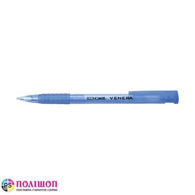 Ручка шариковая Economix VENERA, синий корпус, пишет синим