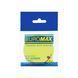 Блок для нотаток з клейким шаром BUROMAX SMILE 70х70 мм, 50 аркушів, жовтий