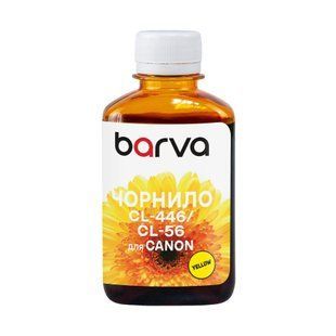 Чорнило для Canon CL-446/CL-56/CL-94 спеціальне 180 г, водорозчинне, жовте Barva