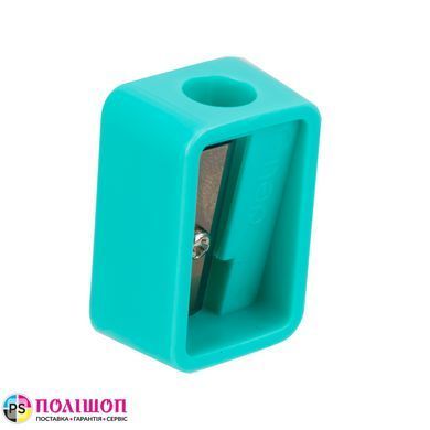 Точилка для олівців DELI E0594 з контейнером, 1 отвір, бірюзова