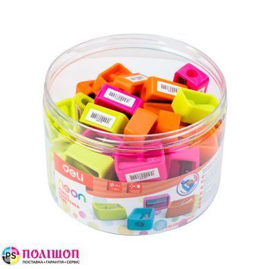Точилка для олівців DELI E0594 з контейнером, 1 отвір, бірюзова